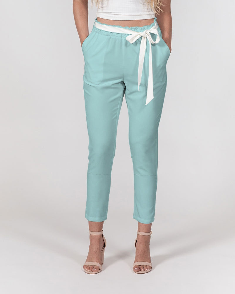 island mint Women's Belted Tapered Pants