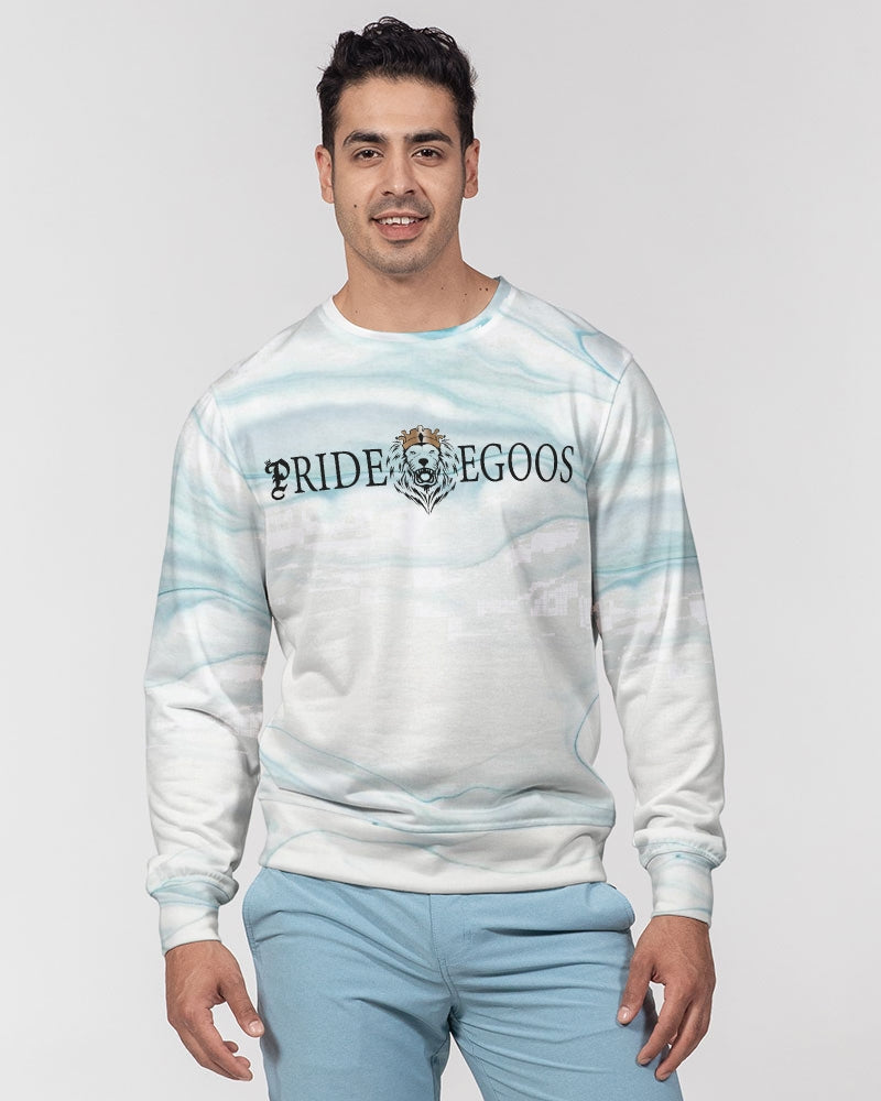 Ocean marble Men's Classic French Terry Crewneck Pullover