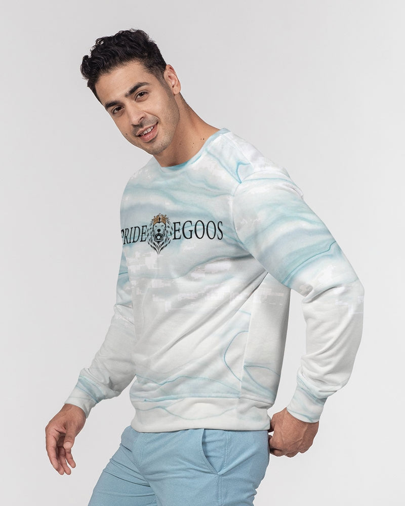 Ocean marble Men's Classic French Terry Crewneck Pullover