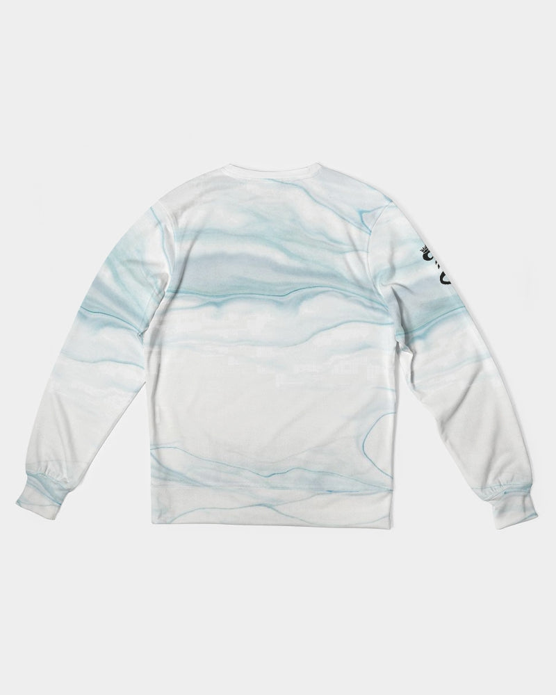 Ocean marble Men's Classic French Terry Crewneck Pullover