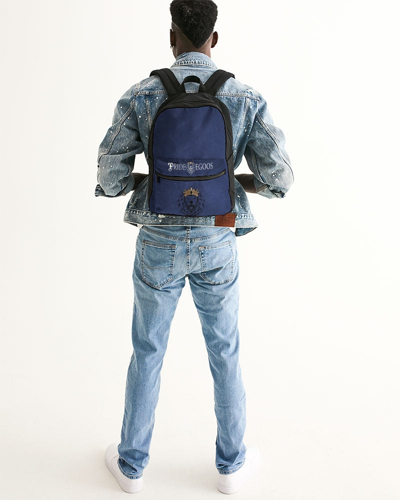 blue marble Small Canvas Backpack
