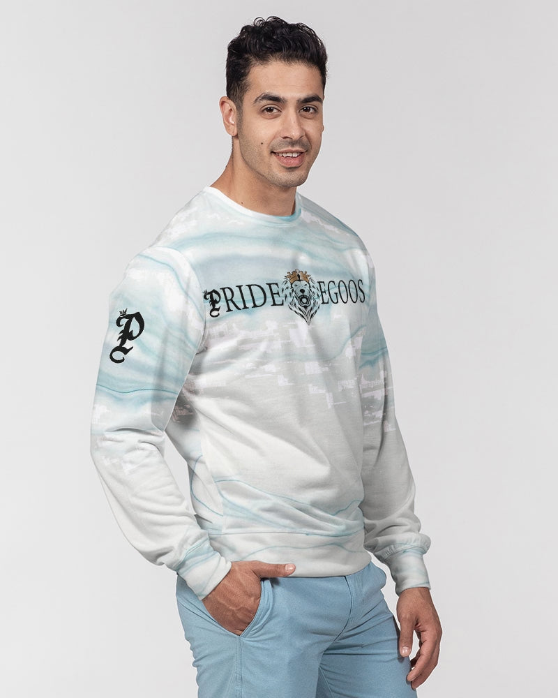 Ocean marble Men's Classic French Terry Crewneck Pullover